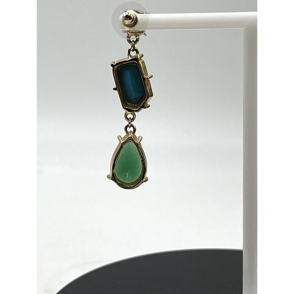 Kate Spade Turquoise Blues Green Linear Fiesta Crystal Dangle Drop Earring - Picture 16 of 16